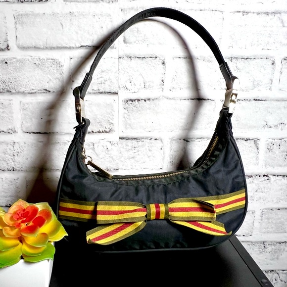 Handbags - LAMB Lesportsac/Gwen Stefani Small Hobo w/Rasta bow. EUC.
